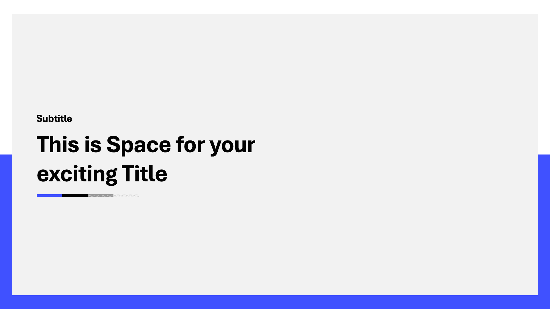 Bold Border Title